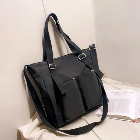 [SW] 여성 가방 구매자 간단한 패션 지퍼 핸드백 어깨 방수 대용량 토트 백 2021 여성 브랜드 크로스 바디