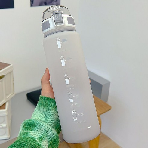 운동 물컵 대용량, 회색/회색, 1100ml