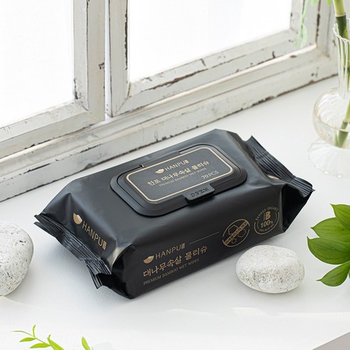 대나무 속살로 촉촉하고 안전하게, 한포 프리미엄 아기 물티슈