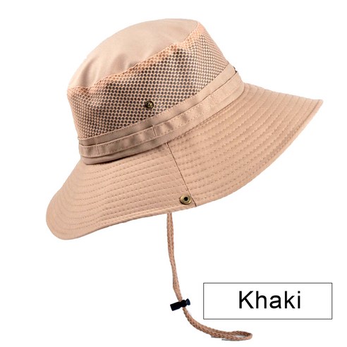 [LF] [LF] 남성 모자 버킷햇 아웃도어 자외선 차단 모자, K31-Khaki