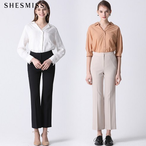 쉬즈미스 미니멀 스트레이트 슬랙스