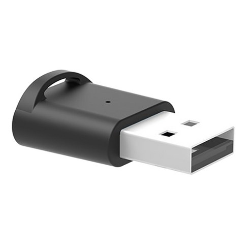 Retemporel 블루투스 어댑터 5.0 무선 송신기는 PC 노트북 데스크탑 컴퓨터 USB 인터페이스 플러그 앤 플레이 용입니다., 1개, 검정