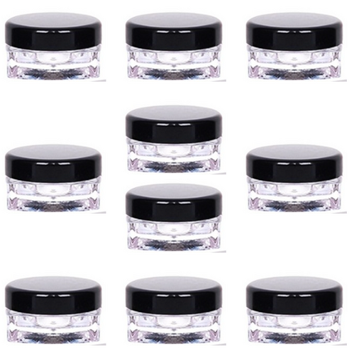 화장품 소분 리필 공병 크림 용기 5g, 10개, 블랙 5g 립밤용기 화장품 소분 리필 공병 크림 용기 5g, 10개, 블랙 5g 립밤용기