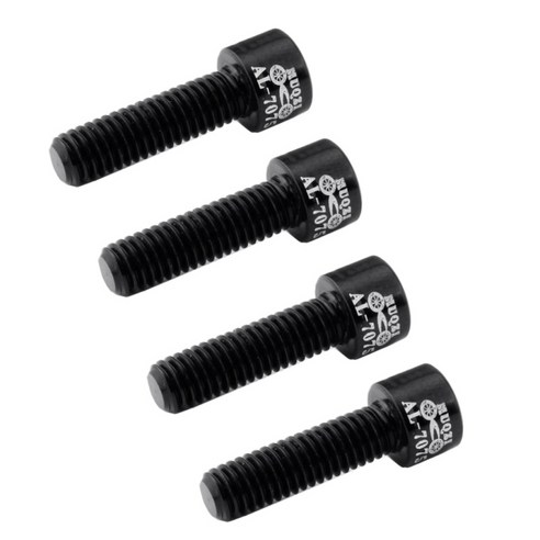 4pcs 도로 자전거 핸들 줄기 나사 알루미늄 합금 M5 * 17MM 볼트, {"색상":"블랙"}, {"수건소재":"알루미늄 합금"}