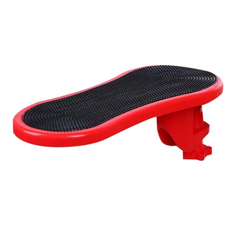 YSSHOP 컴퓨터 팔 받침대 책상 팔걸이 지원 팔걸이 Extender 사무실, 29x14cm, 플라스틱 실리콘, 레드 stlye 2