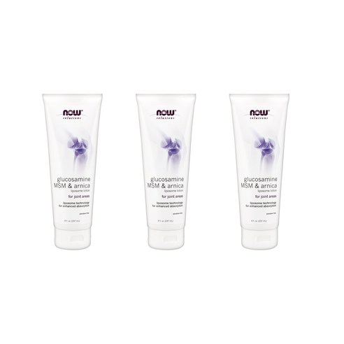 나우푸드 글루코사민 MSM & 아르니카 리포솜 로션, 237ml, 3개