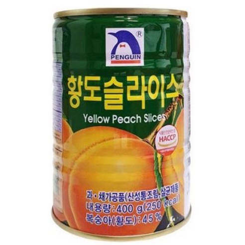 펭귄황도슬라이스 펭귄 황도슬라이스, 400g, 8개
