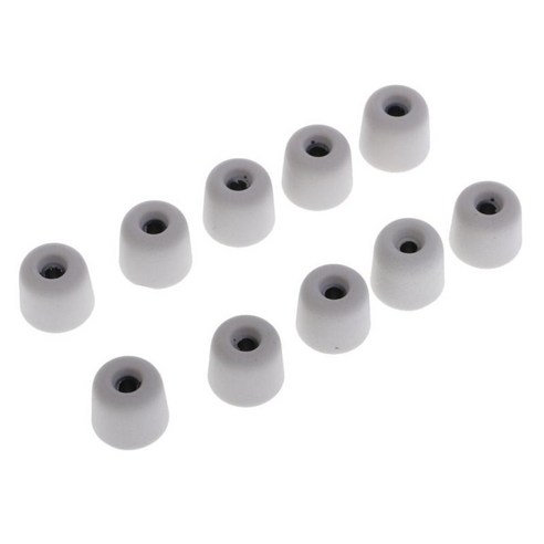 인이어 헤드폰용 교체용 3.0mm 폼 이어버드 메모리 이어팁, 회색, 스폰지