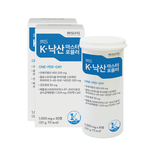 장까지 살아서 가는 MS K-낙산마스터포뮬러 30정x2(2개월)/유산균 낙산균프로바이오틱스