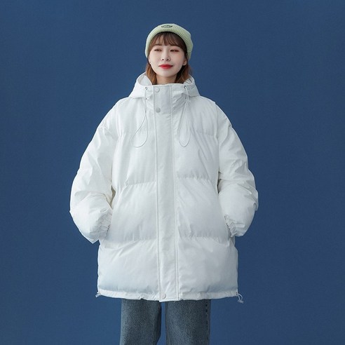 YY 솔리드 컬러 코튼 패딩 코트 여성 가을 겨울 홍콩 스타일 면화 패딩 코트 작은 루즈 코튼 패딩 코트 겨울 두꺼운 코트