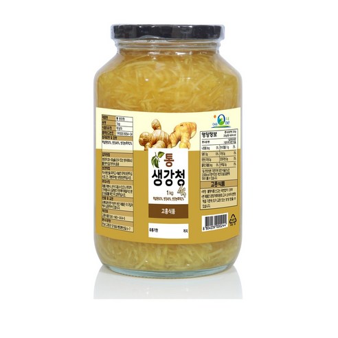 (고흥식품) 화학 첨가물이 없는 100% 통 생강차, 1kg, 1개입, 1개 더상큼한생강차 Best Top5