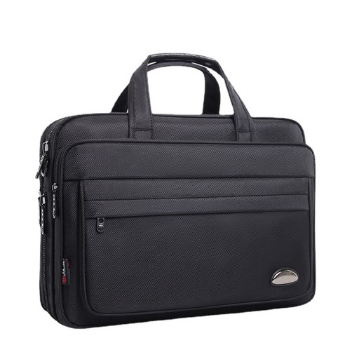 ANKRIC 비즈니스 컴퓨터 가방 15.6 인치 옥스포드 천 대용량 핸드백 방수 여행 어깨 가방 회의 가방 남자토트백