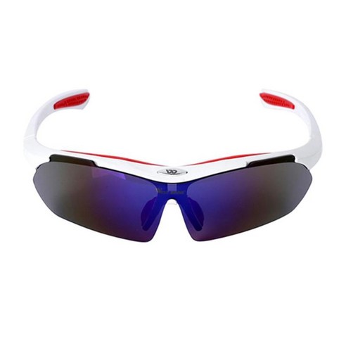 Polarized Cycling Glasses 스포츠 낚시 UV400 선글라스 고글, 화이트, 16cm, PC 폴리 카보네이트