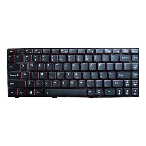 Ideapad y400 y430p 노트북 노트북에 맞는 백라이트 영어 버전이있는 노트북 미국 영어 레이아웃 키보드 교체, 블랙, 290x150x5mm, 플라스틱