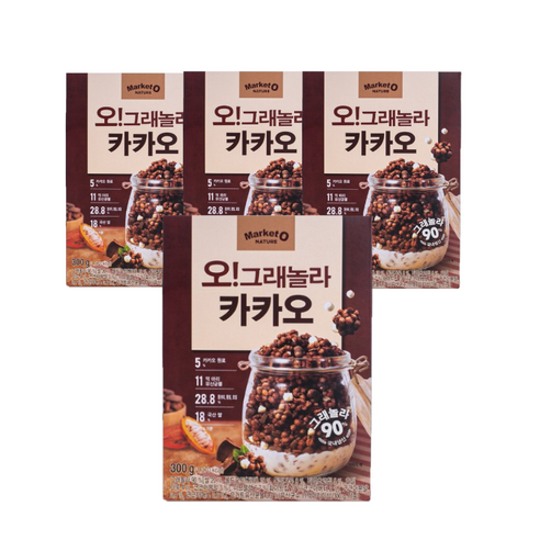 오리온 오! 그래놀라 카카오, 300g, 4개