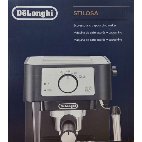 DeLonghi NEW 드롱기 EC260BK Stilosa 에스프레소 and 카푸치노 커피 머신 276235865761, 1개 드롱기아이코나캐피탈토스터ctoc2003.w[화이트/2구/4가지자동버튼/베이글기능] Best Top5