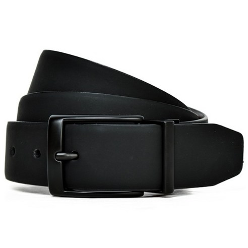 나이키골프 남성 스우시 로고 블랙 버클 양면 벨트, 002 블랙/브라운 S, 1개