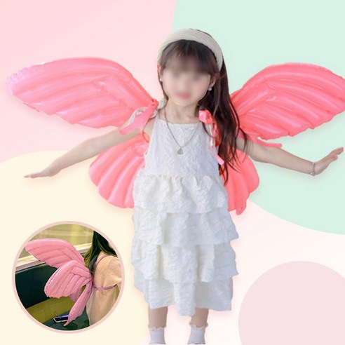 [파티지] 벚꽃잎 벚꽃풍선 모음 / 벚꽃가랜드 꽃 벚꽃스티커 조화 마카롱, SP_04_요정나비 날개풍선_핑크