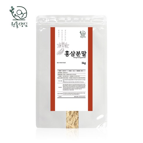 [원물생심] 원물100% 홍삼분말, 1개, 1kg