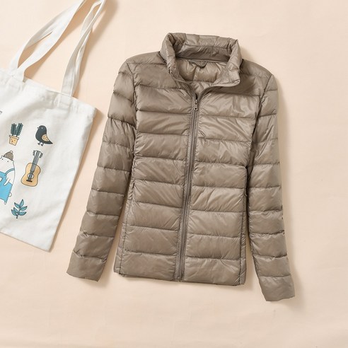 겨울 Siyu 대형 자켓 여성 겨울 새로운 짧은 얇은 스탠드 칼라 두꺼운 따뜻한 슬림 화이트 오리 코트