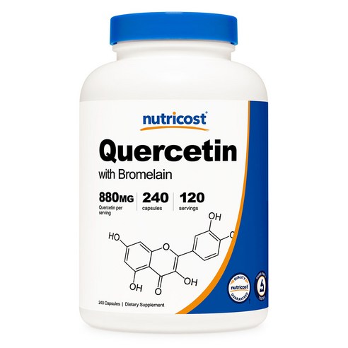 뉴트리코스트 퀘르세틴 브로멜라인 Quercetin with Bromelain 120캡슐, 1개, 120개, 120정