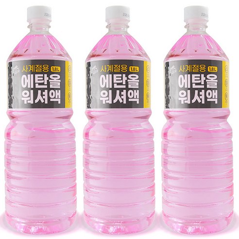 100% 순수 에탄올 워셔액1.8L x 6개, 1.8L