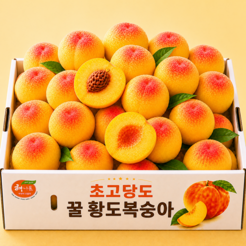 [마지막특가] 100박스만 초고당도 과즙폭발 황도복숭아, 1개, 4kg