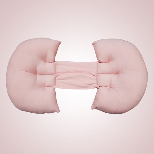 Aiiyya 임산부 바디필로우 순면 태아보호 임산부 전용쿠션, 핑크