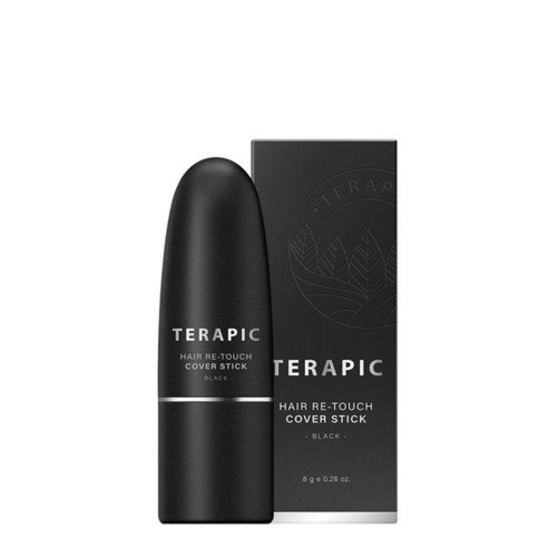 테라픽 헤어 리-터치 커버스틱 8g, 블랙, 1개