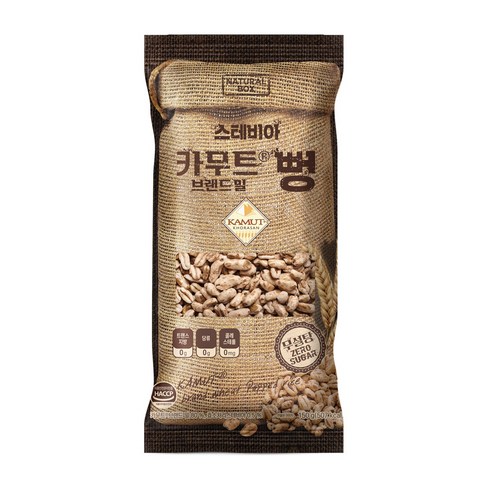 내추럴박스 카무트 뻥 무설탕 건강간식 뻥튀기 뻥과자 죠리퐁, 4개, 150g