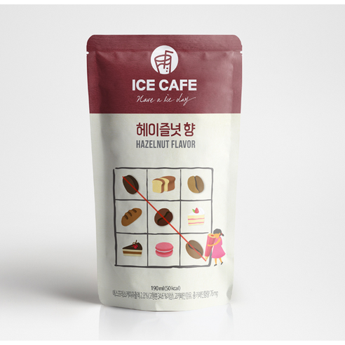 여름날을 상쾌하게 달콤하게 하는 아이스카페 헤이즐렛향 커피