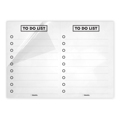 스틱온 붙이는 화이트보드 투명 메모보드 특허 시트지, 소형_TO DO LIST