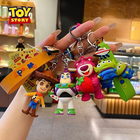 Toy story 토이스토리 키홀더 우디 랏소 디즈니 픽사 열쇠고리 버즈 캐릭터 가방고리, 2 랏소, 1개