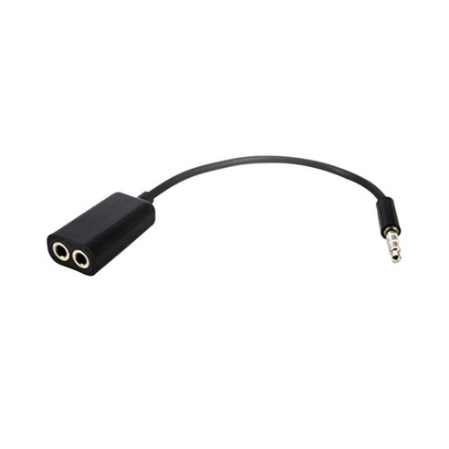 3.5mm 오디오 케이블 어댑터 AUX 스테레오 Y 분배기 3.5mm 남성-2 포트 여성, 180x18x5mm, 화이트, PVC 금속