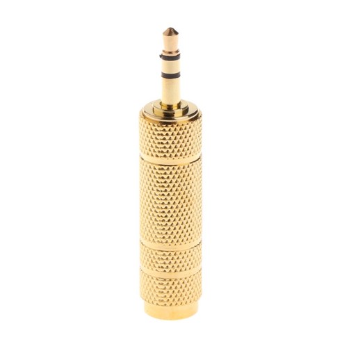 금도금 3.5mm 1 / 8inch 남성 6.3mm 1 / 4inch 여성 스테레오 어댑터 잭 오디오