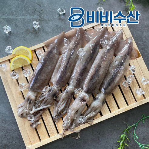 [비비수산] 손질 통오징어 파지 500g(4-8미), 단일속성, 1개