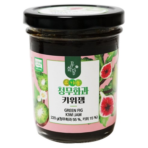 무화담 무설탕 청무화과 잼 220g, 무설탕청무화과키위잼 220g, 1개