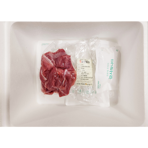 맛과 품질의 완벽한 균형, 상인포크 국내산 돼지고기 안심 500g