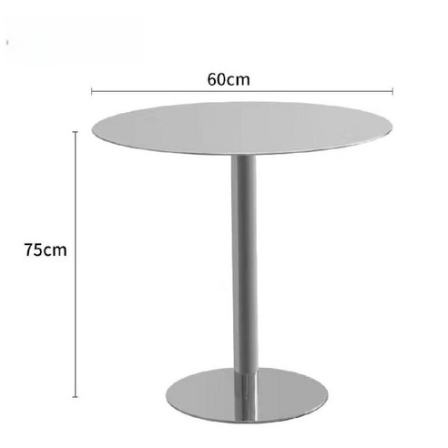 스텐테이블 카페 업소용 원형 사각 탁자 식당 인테리어 야외 음식점, C 60원형