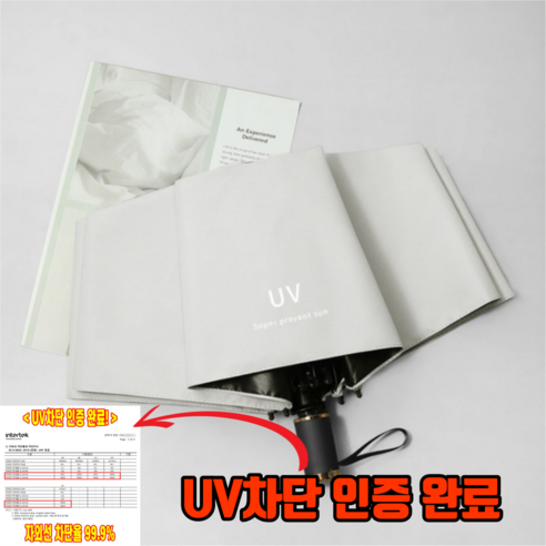 (NEW2023)셀허브 암막 튼튼한 UV 자외선 차단 접이식 3단 양산 우산