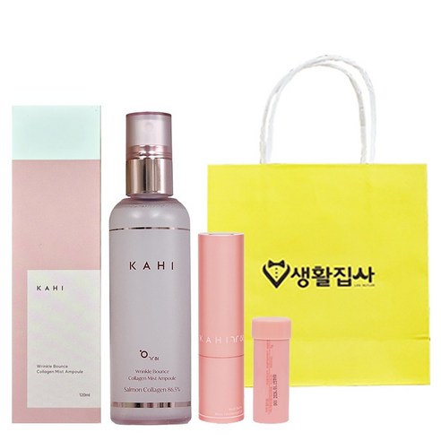 [생활집사 Skin 기프트세트] 가히 본품+리필+가히미스트앰플120ml+생활집사 선물가방/ 생활집사스킨선물세트, 생활집사선물가방, 1세트 선물세트/키트