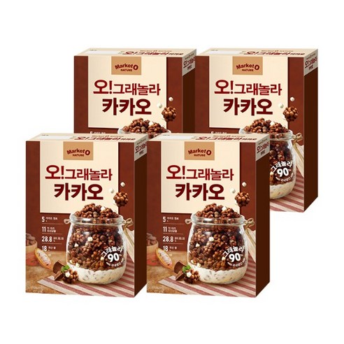 오그래놀라 카카오 시리얼, 600g, 2개