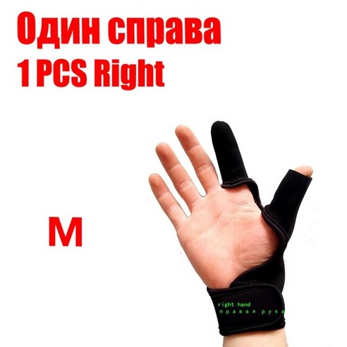 낚시장갑 터치장갑 방수 Sea Ice Rock Fly Single Finger Protector Gloves fingerless men For Fishermen Surfcastin, 3.1 piece M Right