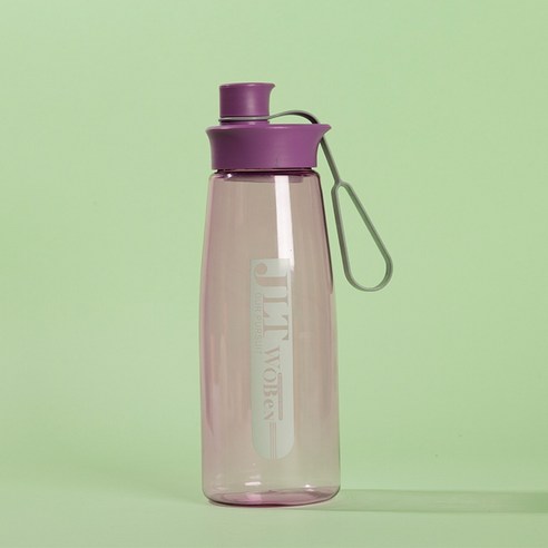 손잡고 대용량 올리기 스포츠 물컵, 자주색, 1000ml （8185）