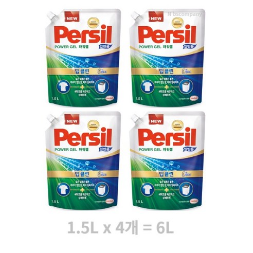퍼실 파워젤 플러스 9중효소 액상세제, 1.8L, 2개