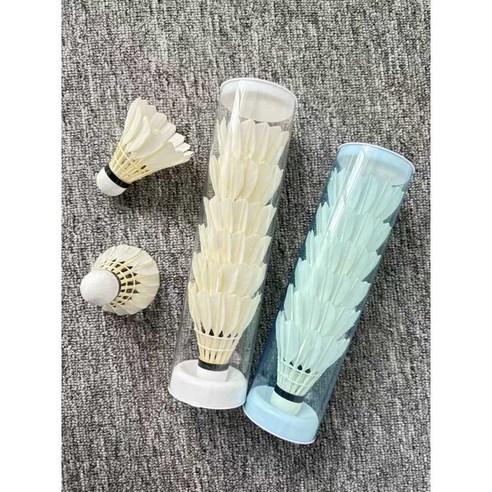 휴대용 배드민턴 셔틀콕 보관케이스 – 투명 블루, 3개입 셔틀콕케이스