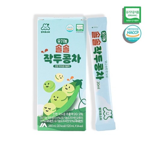 쌍치로스터 유기농 솔솔 작두콩차 추출액 어린이차 유아차 액상스틱, 1개, 14개입, 20g
