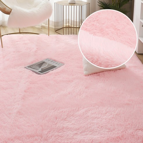 [SW] 거실 카펫 푹신한 침대 방 깔개 홈 장식 창 침대 옆 두꺼운 러그 부드러운 벨벳 매트, 40x60cm, Color C