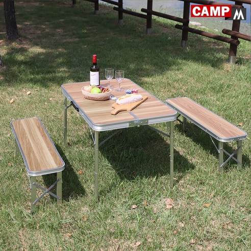 캠프엠 접이식 캠핑테이블 야외 피크닉테이블 의자 세트 야외용 식탁 보조 경량 (리퍼브 50프로 할인제품), 8829 캠핑 테이블 -리퍼브