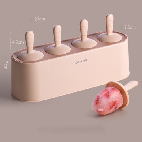 다나에 집에서 만든 아이스크림 금형 아이스크림 만화 금형 상자, （4지）연분